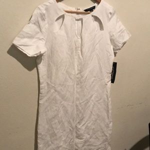 White short dress sharangano brand